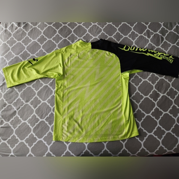 Bontrager Men's Mountain Bike Mtb Jersey Medium Hi-viz Rhythm Tech 3/4 Tee - Picture 2 of 8
